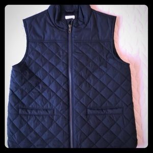 Blue puffer J Crew kids winter vest
